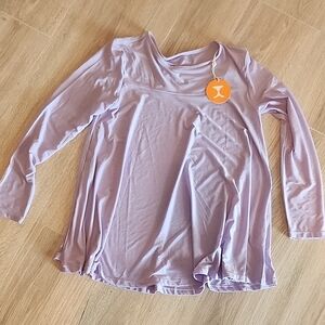 Moody Tiger | NWT Lavender Long Sleeve Flowy Top with Iconic Emblem